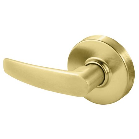 SARGENT Grade 2 Single Lever Trim, B Lever, Non-Keyed, Satin Brass Finish, Non-handed 7U93 LB 04